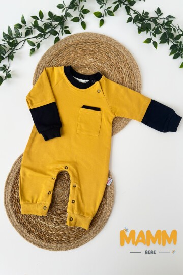 0-12 AY CEP DETAYLI MANŞETLİ TULUM SARI