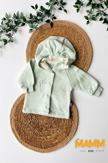 0-12 AY KAPİŞONLU HIRKA YEŞİL