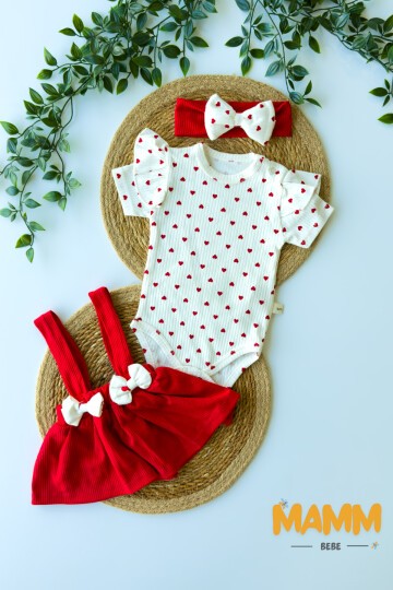 0-12 AY KALP BASKILI KISA KOL BADİ ELBİSE