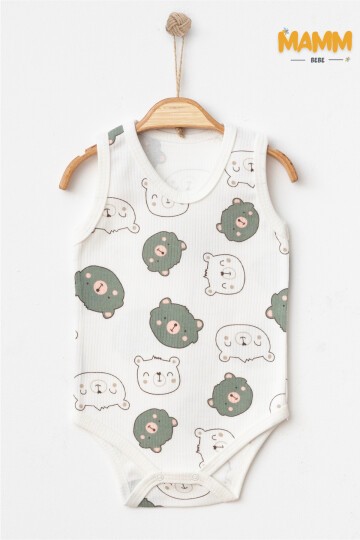 0-3-6-9 AY AYICIK KAFASI DESENLİ ZIBIN YEŞİL