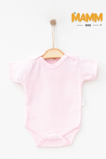 0-3-6-9 AY RAPOR DESENLİ KOLLU ZIBIN PEMBE