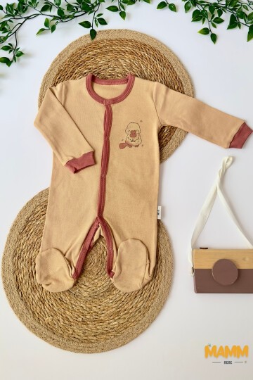 0-3 AY ORNİTORENK DESENLİ PATİKLİ TULUM