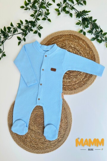 0-3 AY PETEK KUMAŞ PATİKLİ TULUM MAVİ