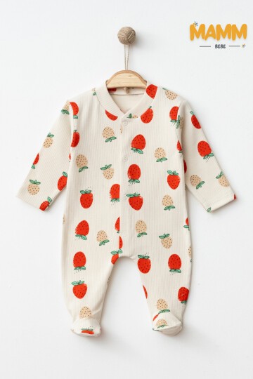 0-6 AY ÇİLEK DESENLİ PATİKLİ TULUM