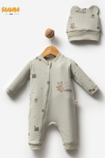 0-6 AY RACER BEAR FERMUARLI MANŞETLİ TULUM