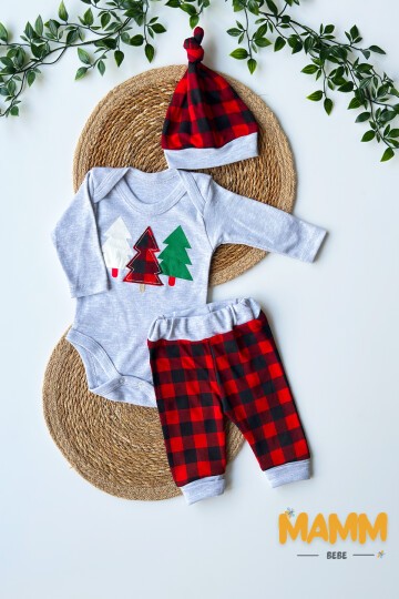 0-9 AY ÇAM AĞAÇLI EKOSELİ BODYLİ ÜÇLÜ TAKIM