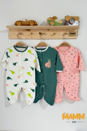 0-9 AY ARMUT BASKILI PATİKLİ TULUM