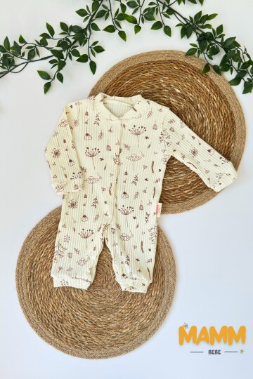 0-9 AY NATURE ÇİÇEK İŞLEMELİ MANŞETLİ TULUM