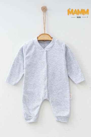 1-3-6 AY DÜZ RENK RAPORLU MANŞETLİ TULUM GRİ