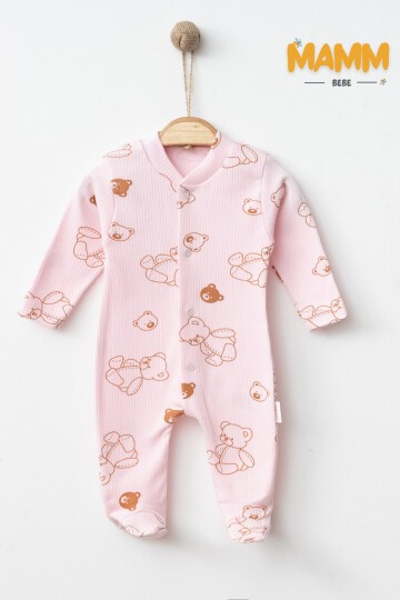 1-3-6 AY ÜÇ RENK AYICIK DESENLİ PATİKLİ TULUM