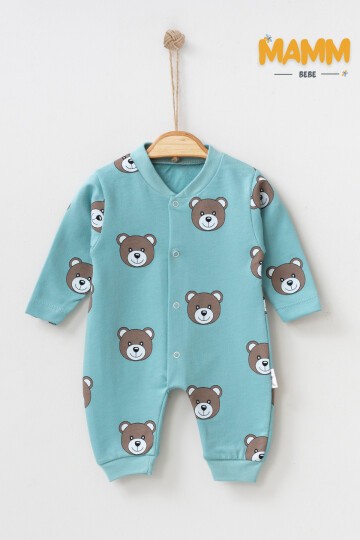 1-3-6 AY SEVİMLİ AYICIK DESENLİ MANŞETLİ TULUM