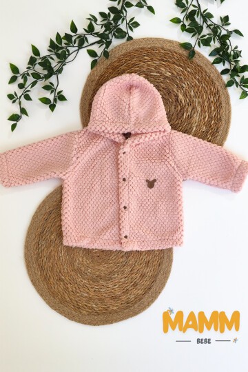 3-12 AY BEAR YELEK PEMBE