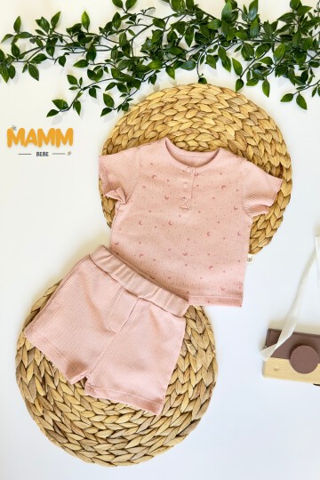 3-18 AY AY YILDIZ  ŞORTLU 2Lİ TAKIM SOMON