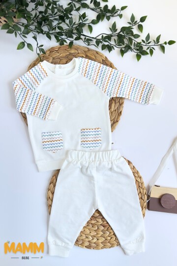 3-18 AY ZİGZAG DESENLİ 2Lİ TAKIM