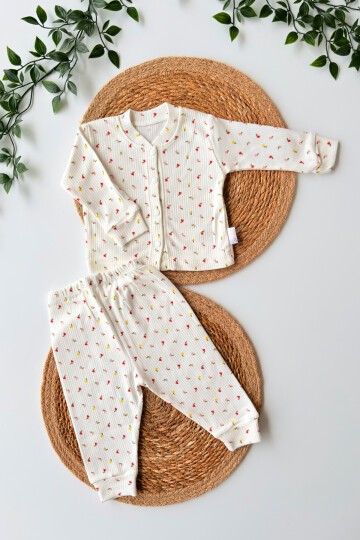 3-6-9 AY LALE DESENLİ PİJAMA TAKIMI