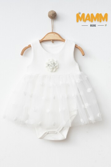 6-12-18 AY GÜLLÜ BODY ELBİSE BEYAZ