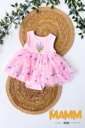 6-12-18 AY LAVANTALI BODY ELBİSE PEMBE