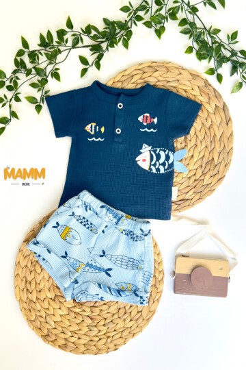 6-24 AY BALIKLI 2Lİ TAKIM MAVİ LACİVERT