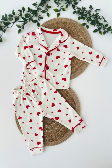 6-24 AY KIRMIZI KALPLİ PİJAMA TAKIMI