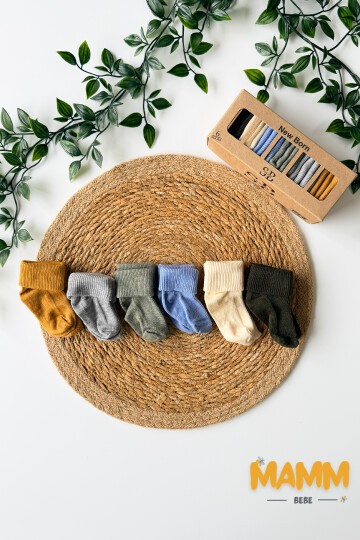 6 RENK KUTULU ÇORAP 1008