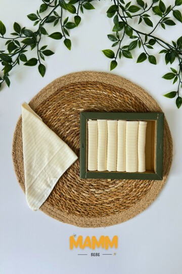 7Lİ AĞIZ SİLME MENDİLİ EKRU