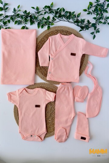 7Lİ HASTAHANE ÇIKIŞ SETİ PEMBE