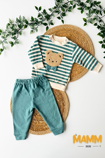 9-18 AY ÇİZGİLİ AYICIK SÜZİNE TAKIM