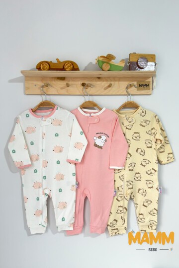 9-18 AY FERMUARLI KUZU BASKILI TULUM