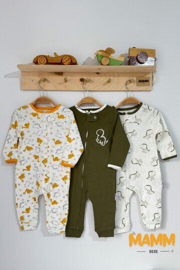 9-18 AY FERMUARLI DİNOZOR BASKILI TULUM