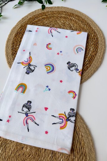 GÖKKUŞAĞI DESENLİ PAZEN BATTANİYE 80*90 CM