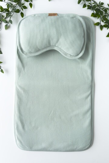 WAFFLE DESENLİ ALT AÇMA SETİ YEŞİL