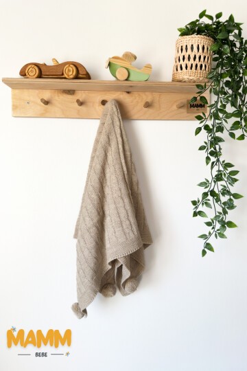 PONPONLU BATTANİYE 80X90 CM KAHVE