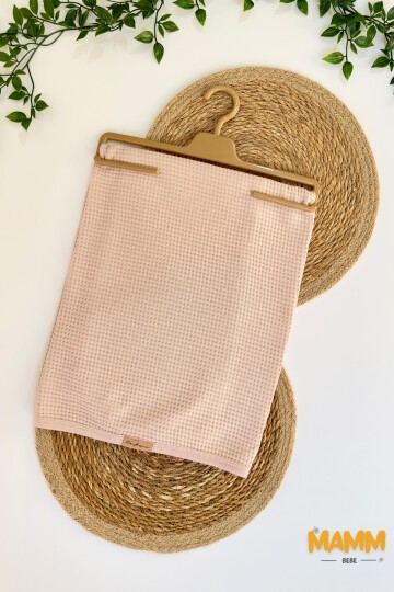 WAFFLE KUMAŞ BATTANİYE 80*90 CM GÜL KURUSU