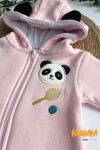 0-12 AY PANDA BASKILI ŞARDONLU KAPŞONLU TULUM