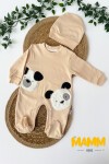 0-12 AY PANDA KABARTMALI PATİKLİ TULUM EKRU