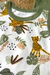 0-6 AY ÜÇLÜ LEOPAR DESENLİ SET