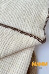 YANLARI OYALI DİKİŞLİ BEBE BATTANİYESİ KREM
